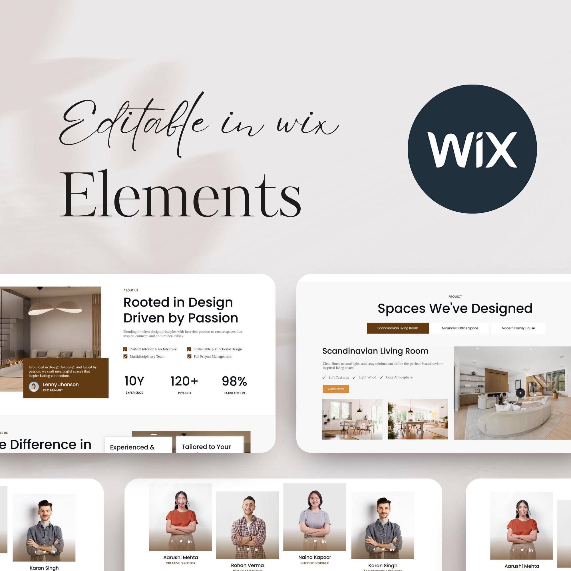 Elegant Interior Design Wix Studio Template (digital Download) | - Etsy