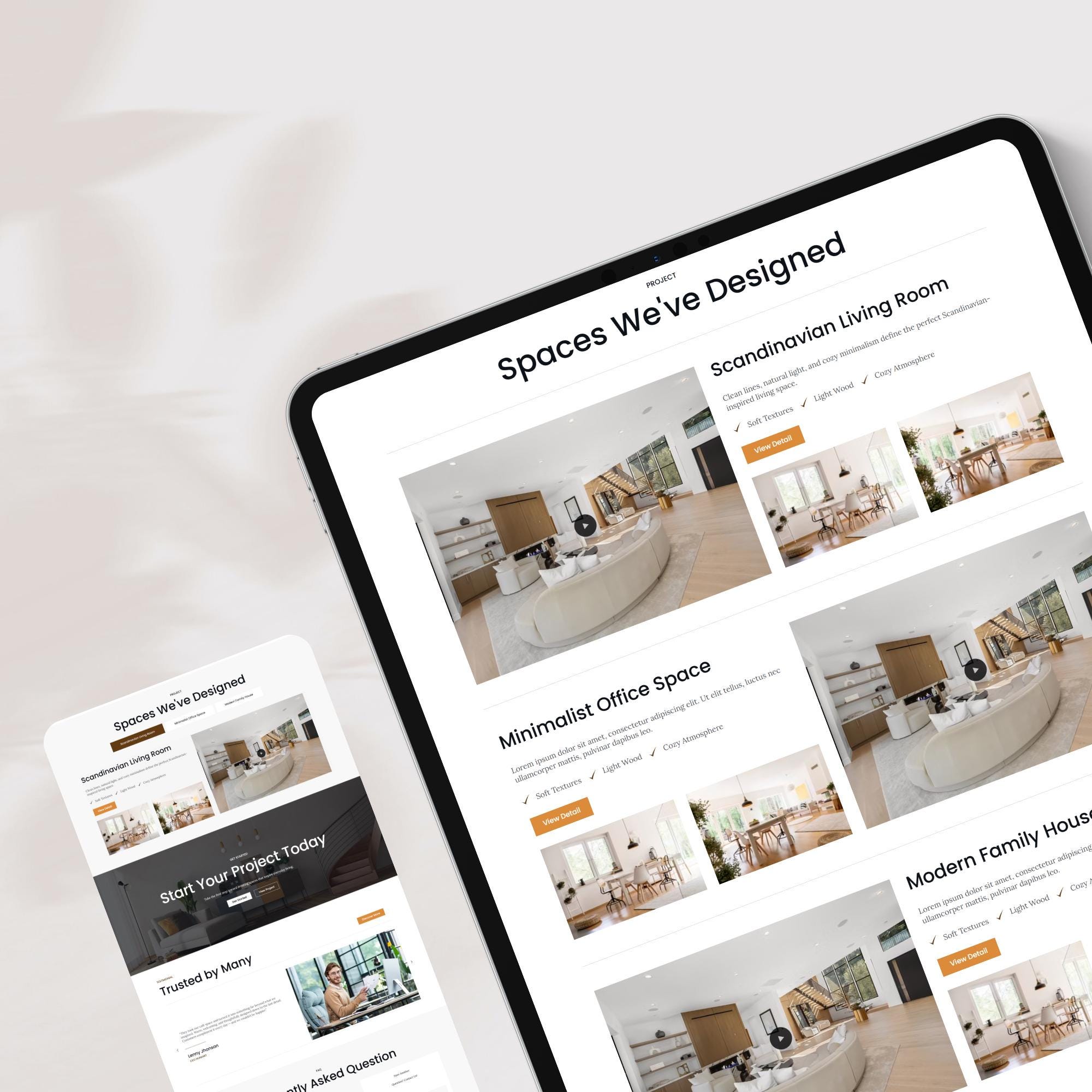 Elegant Interior Design Wix Studio Template (digital Download) | - Etsy