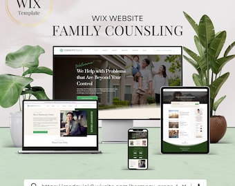 Wix Life Coach Template | Wix Counselling Template | Therapist Wix Website Template Design| Mental Health & Counseling Site | Wix Life Coach