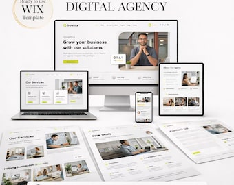 Growtica Wix Studio Template: Website einer Digitalen Marketing-Website (Instant Download)