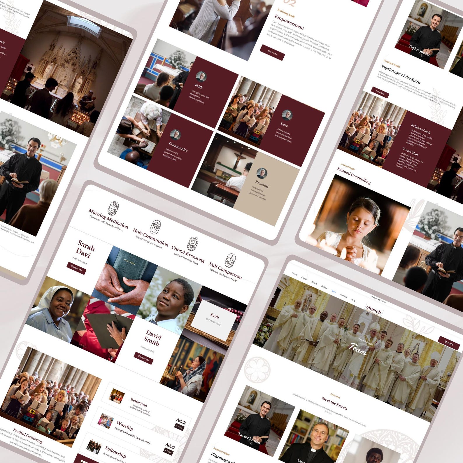 Wix Studio Church Website Template Christian Ministry Design Etsy