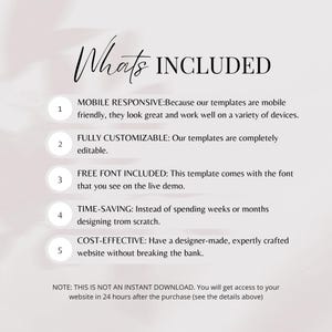 Wix Website Template for Coaches & Social Media Manager, Business Site, Therepist, Business Coach image 7