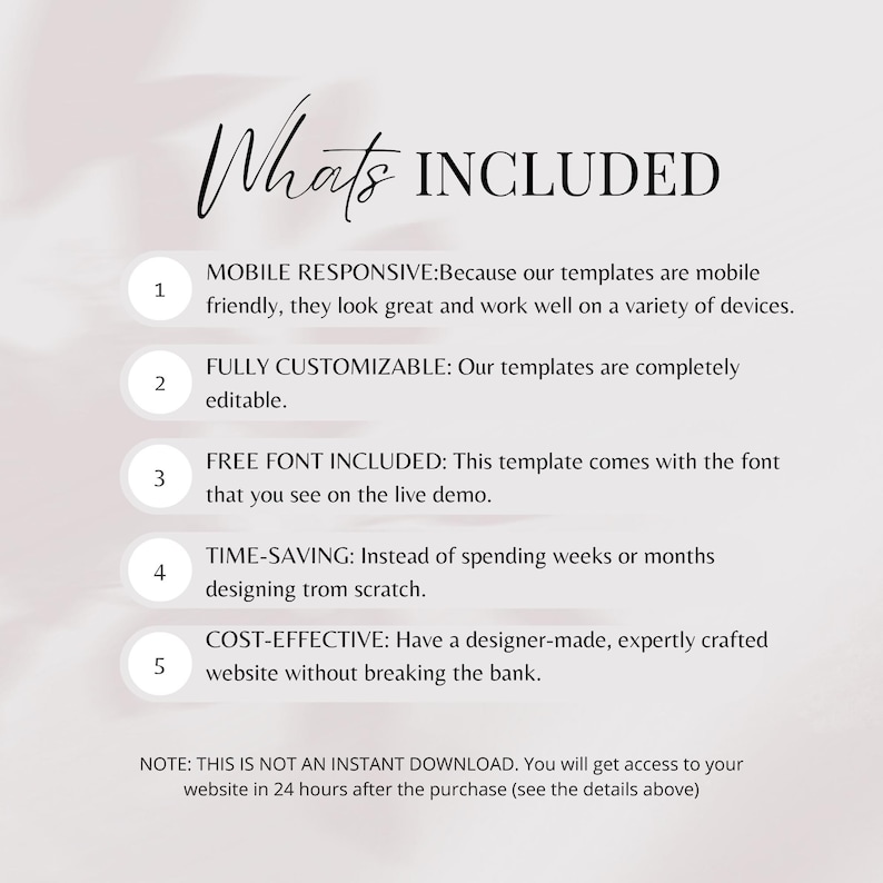 Wix Website Template for Coaches & Social Media Manager, Business Site, Therepist, Business Coach image 7