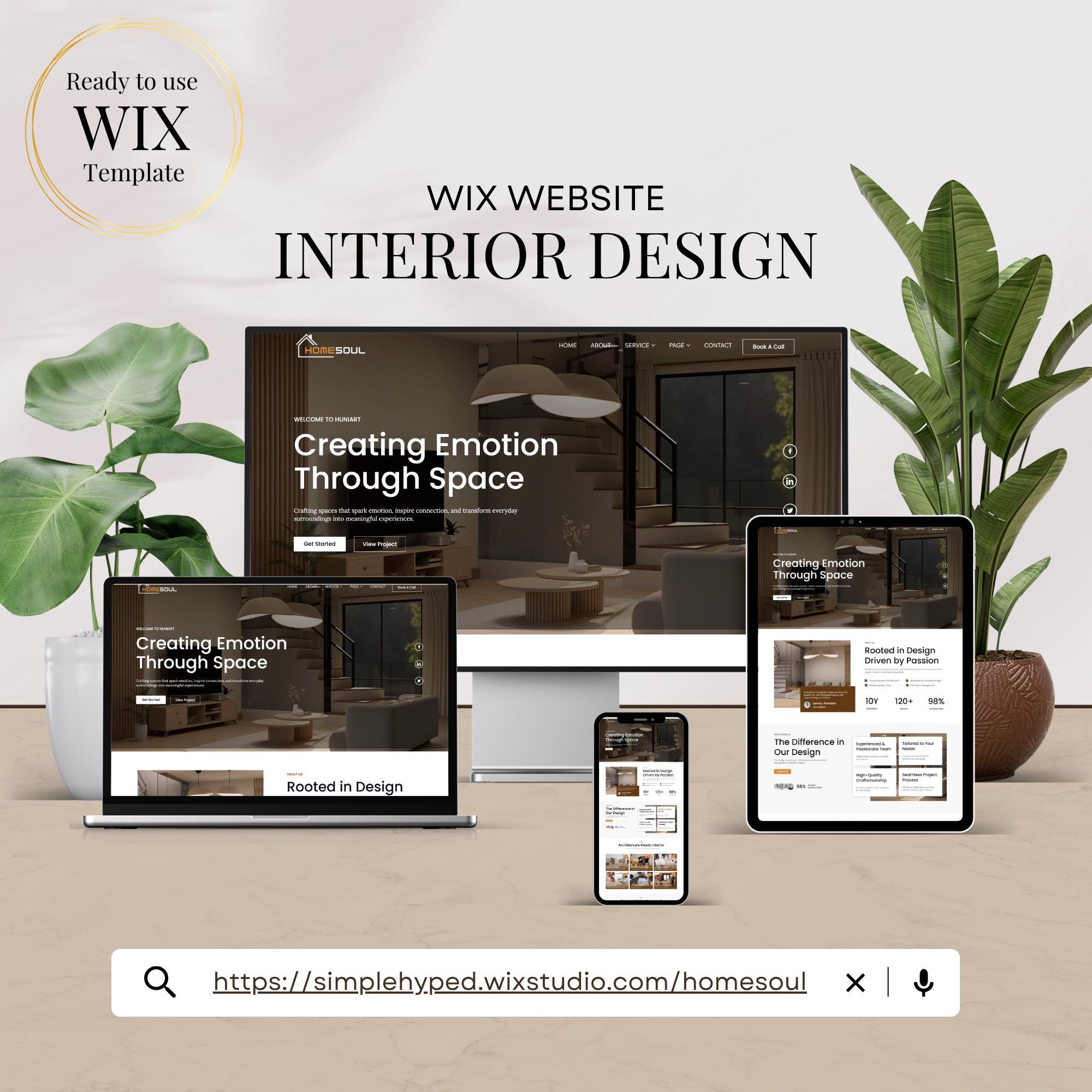 Elegant Interior Design Wix Studio Template (digital Download) | - Etsy