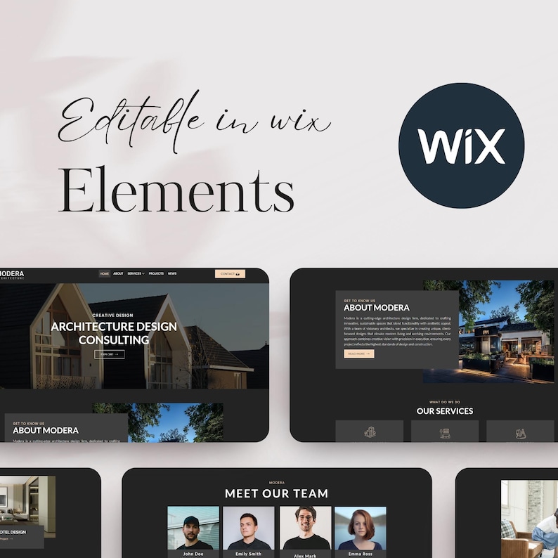 Wix Studio Template: Architecture & Interior Design Portfolio (digital ...