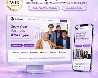 Wix Studio Template Marketing Agency Website | SEO, Ads & Social Media Business Site | Digipro