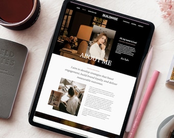 Wix Website Template: Social Media Manager, Coach, Small Business