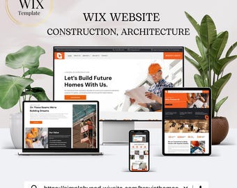 Moderne Website Vorlage für Bauunternehmen, Ingenieure und Dienstleister