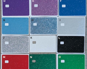 Glitter I Credit I Debit I Skins I Decals I Stickers