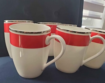 Villeroy and Boch Anmut My Colour Red Cherry Coffee Mugs