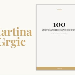100 questions to process your burnout - Self-Reflection Workbook - English Version