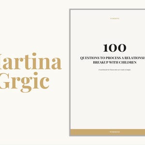 100 questions to process a breakup with children - Self-Reflection Workbook - English Version