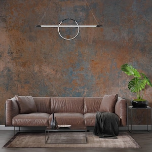 Industrial Concrete Texture Peel and Stick Wallpaper, Non-Woven Grey Loft Mural, Vinyl Modern Distressed Wall Decor, Faux Cement Wallpaper