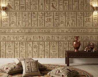 Tapete aus alten ägyptischen Hieroglyphen