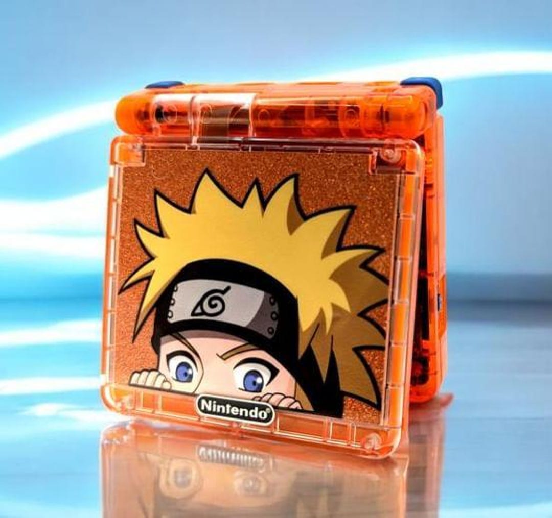 Transparent Naruto Game Boy Advance SP W/ IPS M2 Etsy