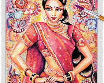 Indian classic dance artwork, Arangetram mudra hands