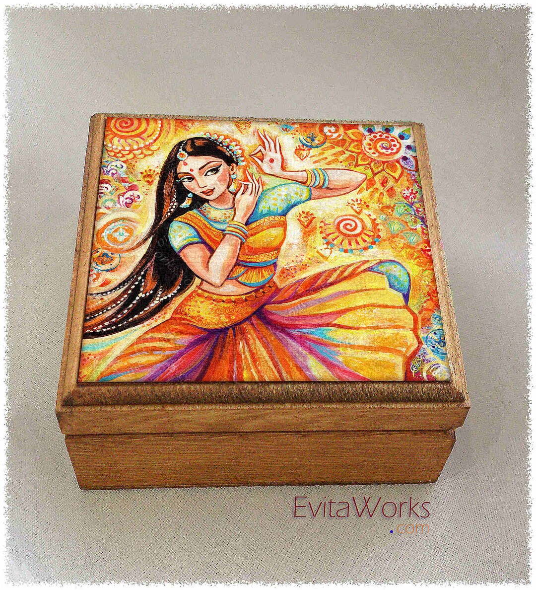 そろそろ残り少なく(u_u)【インド布絵】「BHARAT NATYAM」／送料込 そろそろ残り少なく(u_u)【インド布絵】「BHARAT NATYAM」／送料込