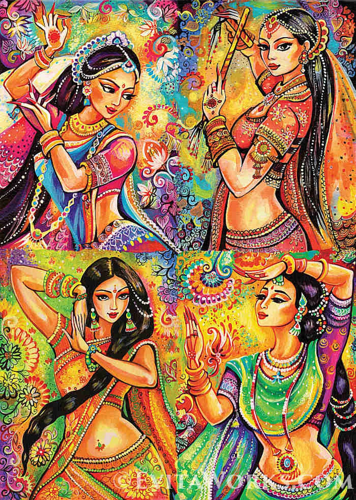 Bollywood dance Indian classical dance Indian woman | Etsy