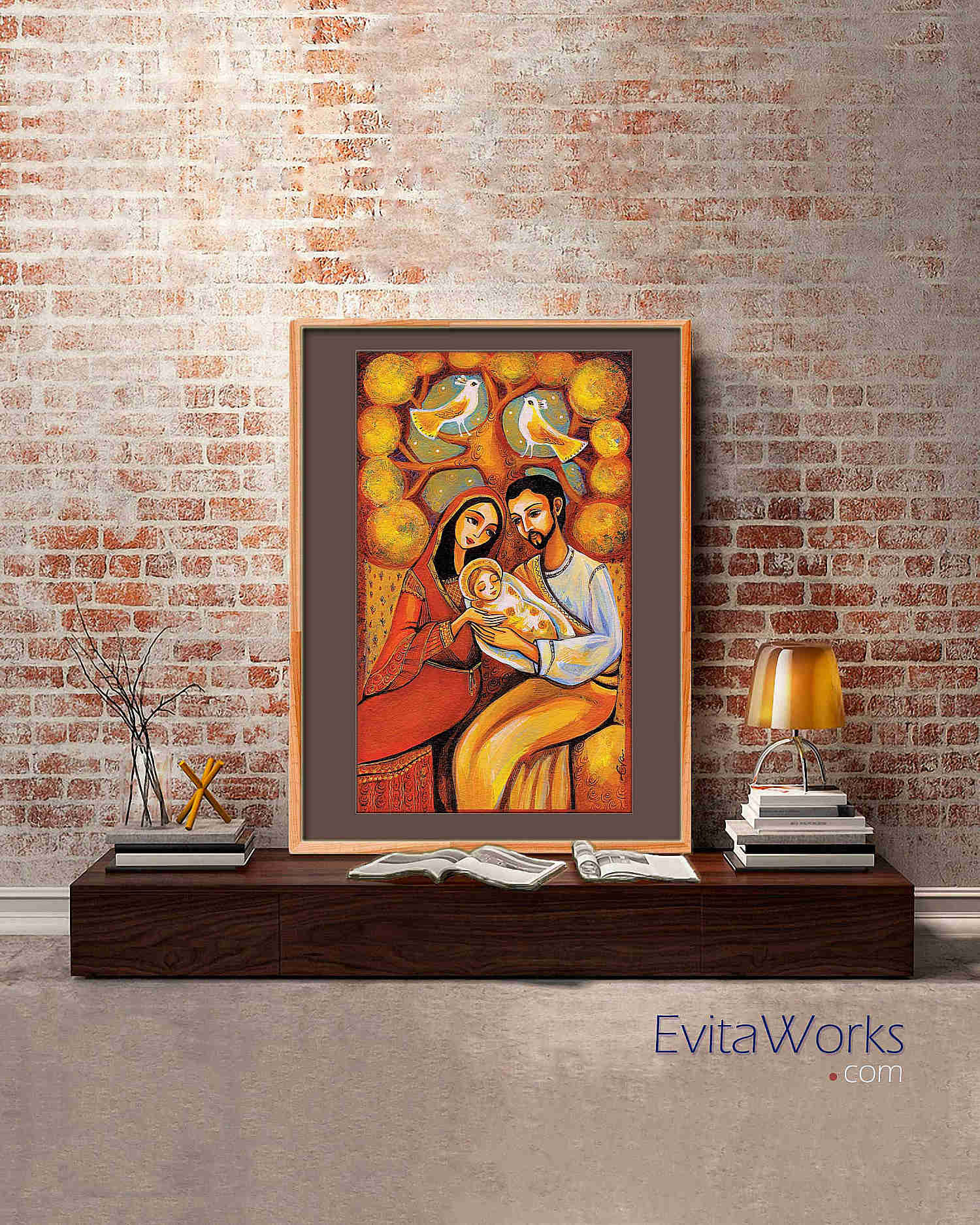 Tree of Life Nativity Holy Family Virgin Mary baby Jesus Etsy