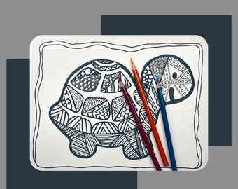 Tortuga Página Para Colorear