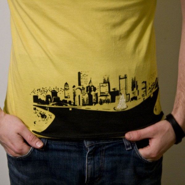 Unisex Pittsburgh Tee in Dijon Yellow (Organic)