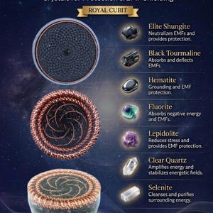 Elite Shungite Orgonite Torus EMF Protection Orgonite Rodin Coil Shungite Crystal Radiation Shield Energy Healing Decor