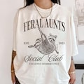 Feral Aunt Social Club Shirt, Funny Raccoon Shirt, Unhinged Shirt, Pregnancy Reveal Shirt, Feral Meme, Weirdcore Shirt, Aunt To Be Gifts