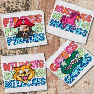 Custom Preppy Mascot Shirt, Favorite Team Shirt, Custom Mascot Shirts, School Spirit Mascot Shirt Team Fans, Personalized Team Name Shirts
