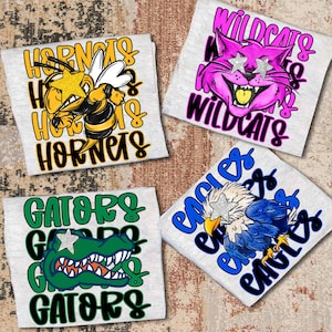 Spirit Repeat Mascot Graphic Shirt, Baseball Spirit Shirt, Back To School Shirt, Retro Mascot Shirt, School Spirit Shirt, Matching Team Tee