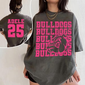 Custom Mascot Shirt, Customizable School Spirit Team Shirt, Sports Team Logo, Mom Football Game Day, University Apparel, School Spirit Shirt