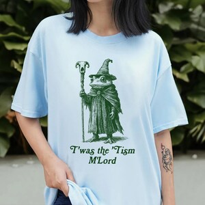 T'was The 'Tism M'lord Shirt, Funny Frog Wizard Meme, Neurodiversity Shirt, Autism Warrior, Audhd Diagnosis, Weirdcore Shirt, Unhinged Shirt