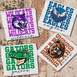 Custom Preppy Colorful Mascot Shirt, Custom Mascot Shirt, School Mascot Shirt, Personalized Mascot Shirt, School Shirts, Favorite Team Shirt