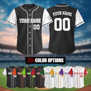 Custom Baseball Jersey For Men Women Youth Kid, Personalized Color Name Number Baseball Jersey, Baseball Lover Gift Game Day Outfit