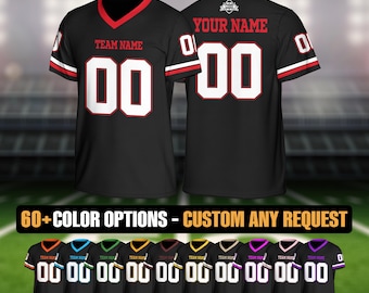 Maglia da calcio sportiva personalizzata con scollo a V, maglie da calcio personalizzate abbinate alla divisa sportiva, regalo per gli amanti del calcio per uomini, donne, giovani e bambini.