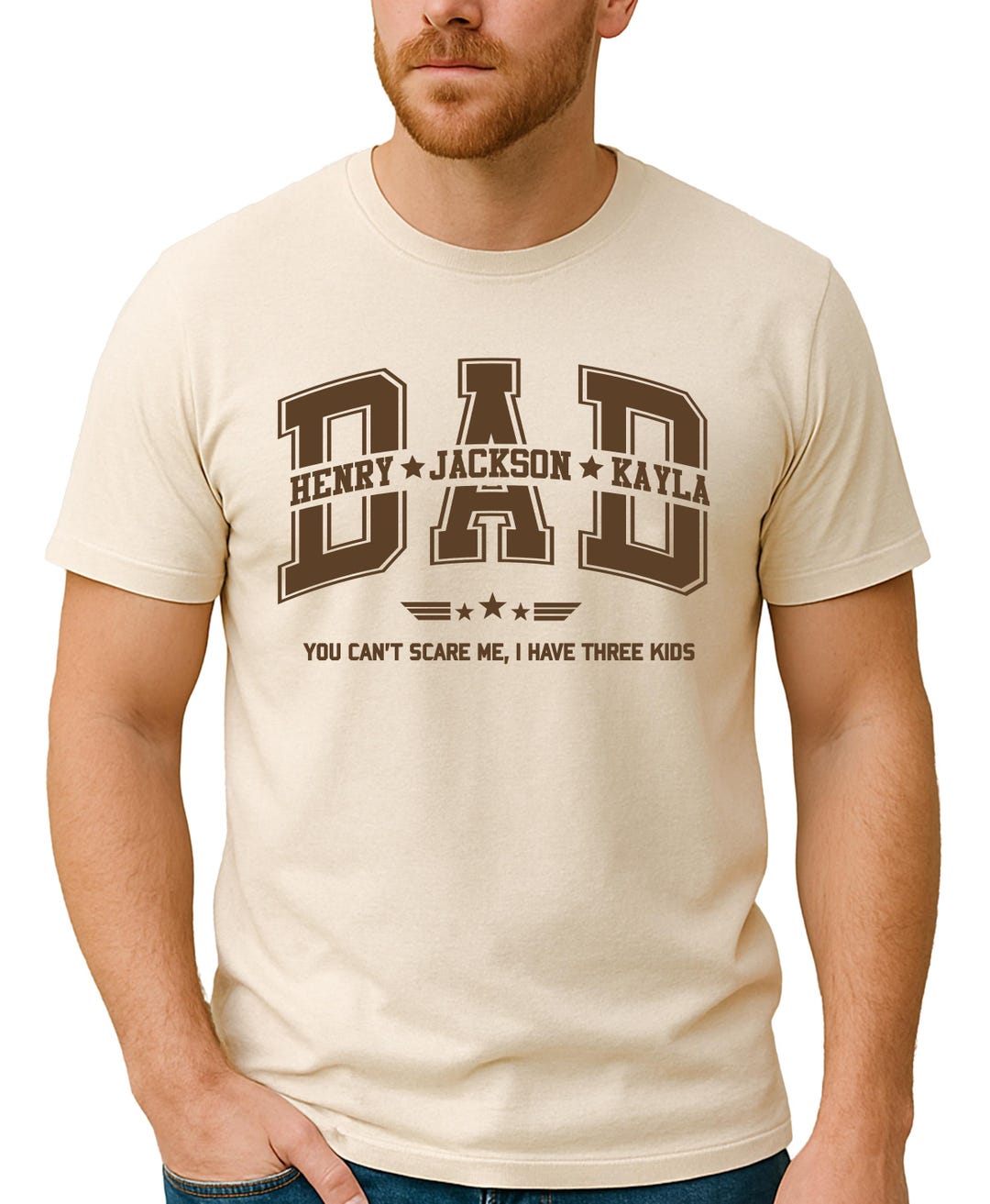 Custom Dad Shirt With Name Nickname Text, Custom Kids Names Shirt for ...