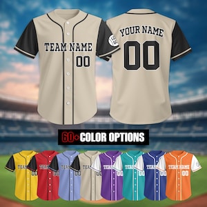 Personalized Baseball Jersey For Men Women Youth Kid, Custom Color Name Number Baseball Jersey, Game Day Outfit Baseball Lover Gift