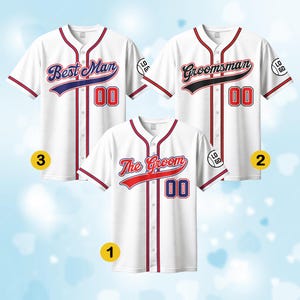 Personalized Groomsmen Proposal Baseball Jersey For Engagement, Wedding, Custom Name Number Jersey, Bachelor Party Groom Groomsmen Best Man