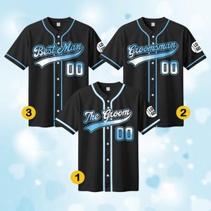 Personalized Groom Groomsmen Baseball Jersey, Custom Name Number Logo Jersey For Engagement, Married Couple, Wedding, Baseball Lovers Jersey