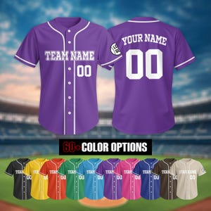 Personalized Baseball Jersey jersey Shirt, Custom Name Number Baseball Jersey for Adult Youth Kid, Perfect Gift for Baseball Fans Lover