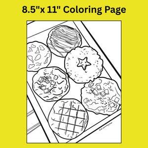 Printable Coloring Page | 1 Page | Cookies (PDF Download)