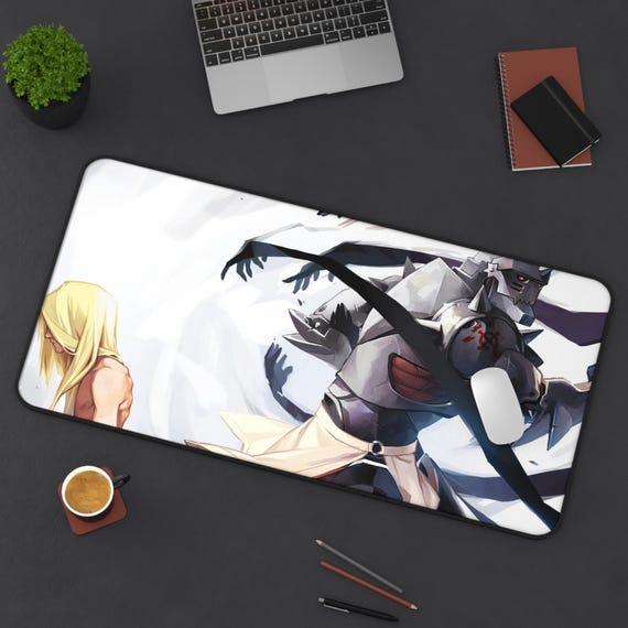 Anime Desk Mat, Full Metal Alchemist Brotherhood Mouse Pad, Gaming Mat for Desk, Anime Merch, Geek Gift