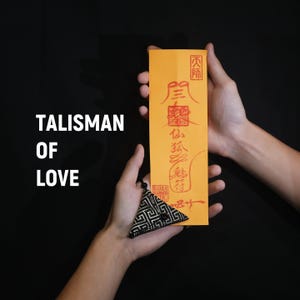 Hand-Drawn Love Talisman: Chinese Taoist Amulet