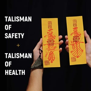 Protection Talisman, Fu Talisman, Lucky Charms, Feng Shui Decor, Money Attraction Spell, Talisman Necklace, Taoist Amulet, Witchcraft,