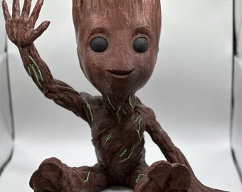 Groot figurin displaydetalj