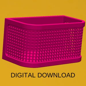 Modern Geometric Pencil Holder – 3D Printable Digital Download – Stylish Desk Organizer