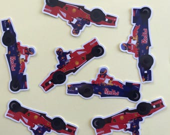 F1 Taxi Sticker - Fernando Alonso and Mark Webber