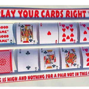 Groot Speel je kaarten goed KERSTMIS Familie / Pub/ Hoger Lager LEUK SPEL met grote speelkaarten