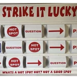 Plateau de jeu de collecte de fonds Strike it Lucky Pub Home Fun