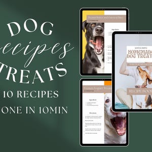 Druckbares Hunde-Rezeptbuch - Hausgemachte Leckereien für Ihren Welpen - Sofort Download