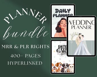 Ultimate Resell Planner Bundle | MRR Rights Included | Digital Templates